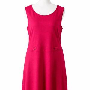 New York & Company Vibrant Red Mini Dress XXL with Pockets – NWOT